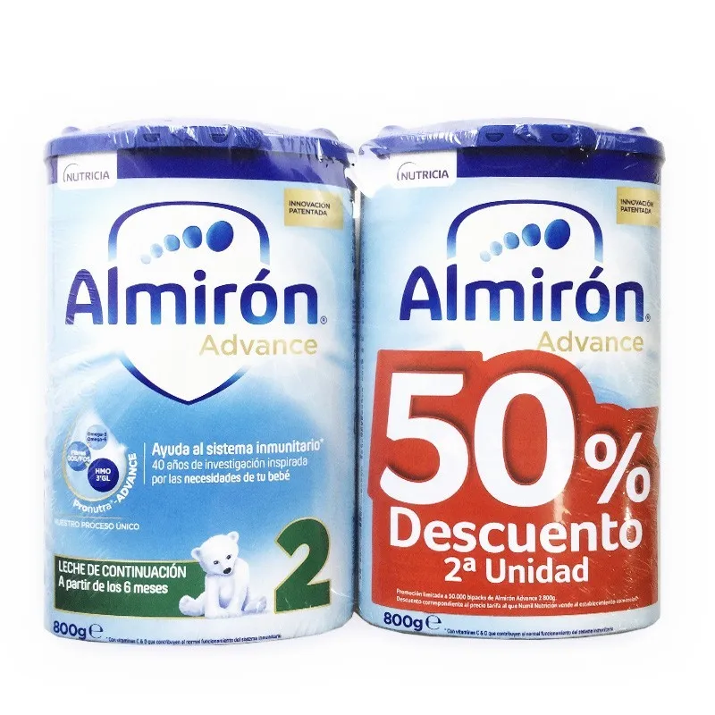 Almiron Pronutra Advance 2 800gr Segunda Unidad al 50%