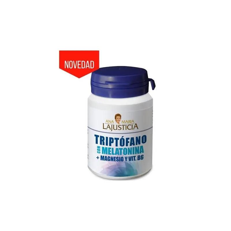 Ana María LaJusticia 60 Comprimidos Triptófano Con Melatonina, Magnesio Y Vit B6