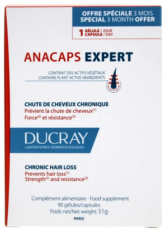 Ducray Anacaps Expert 90 Cápsulas