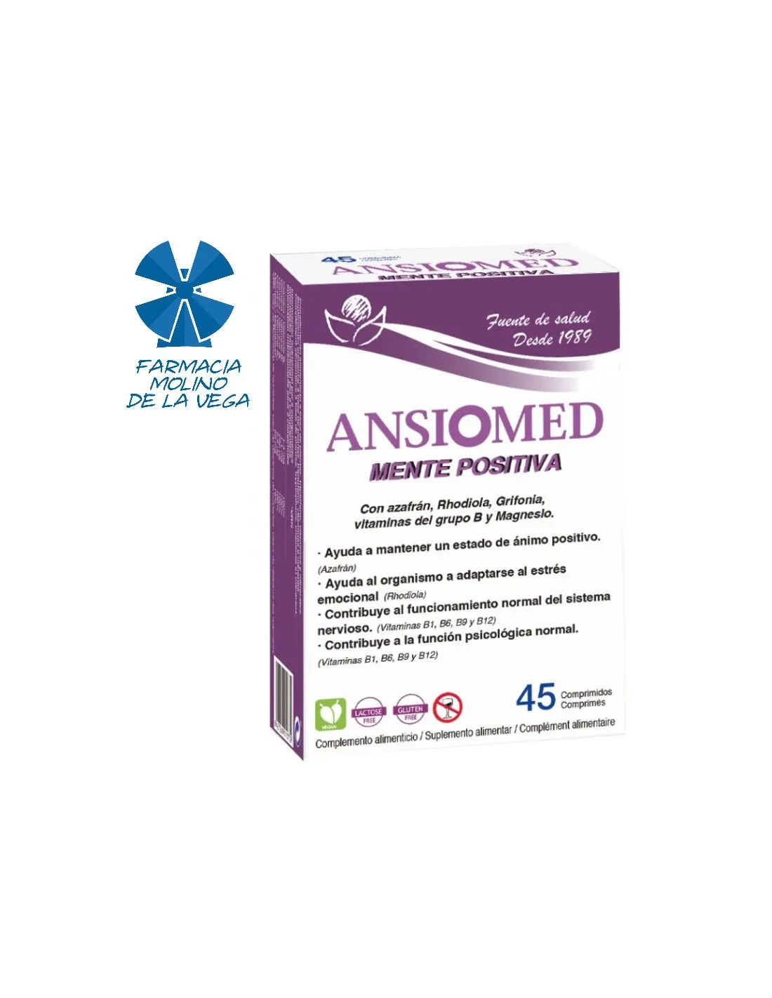 ANSIOMED MENTE POSITIVA 45 COMPRIMIDOS