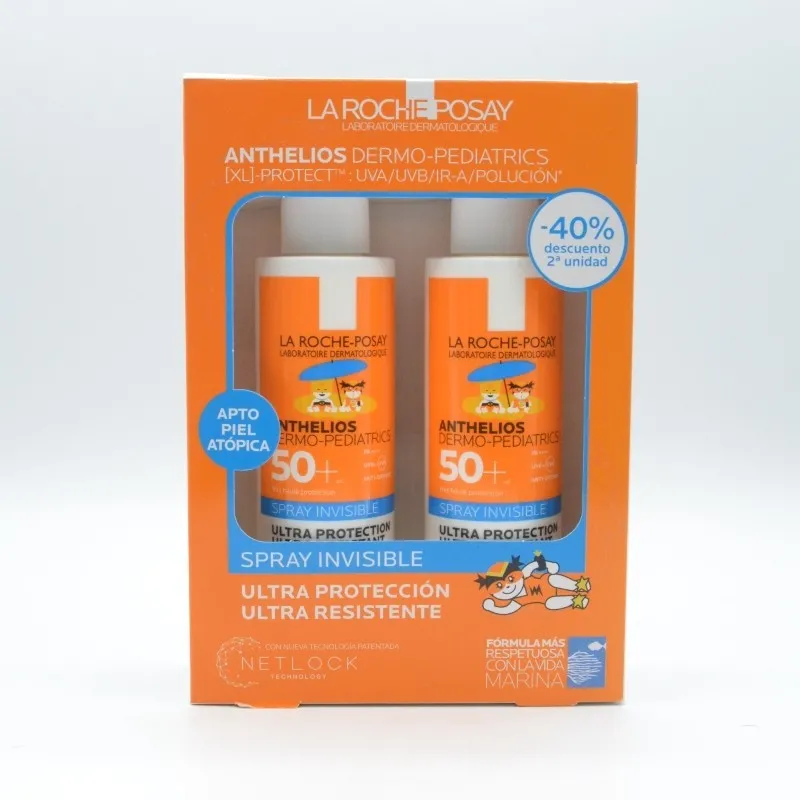 ANTHELIOS PEDIATRICO DUPLO SPRAY INVISIBLE SPF50+ 200 ML