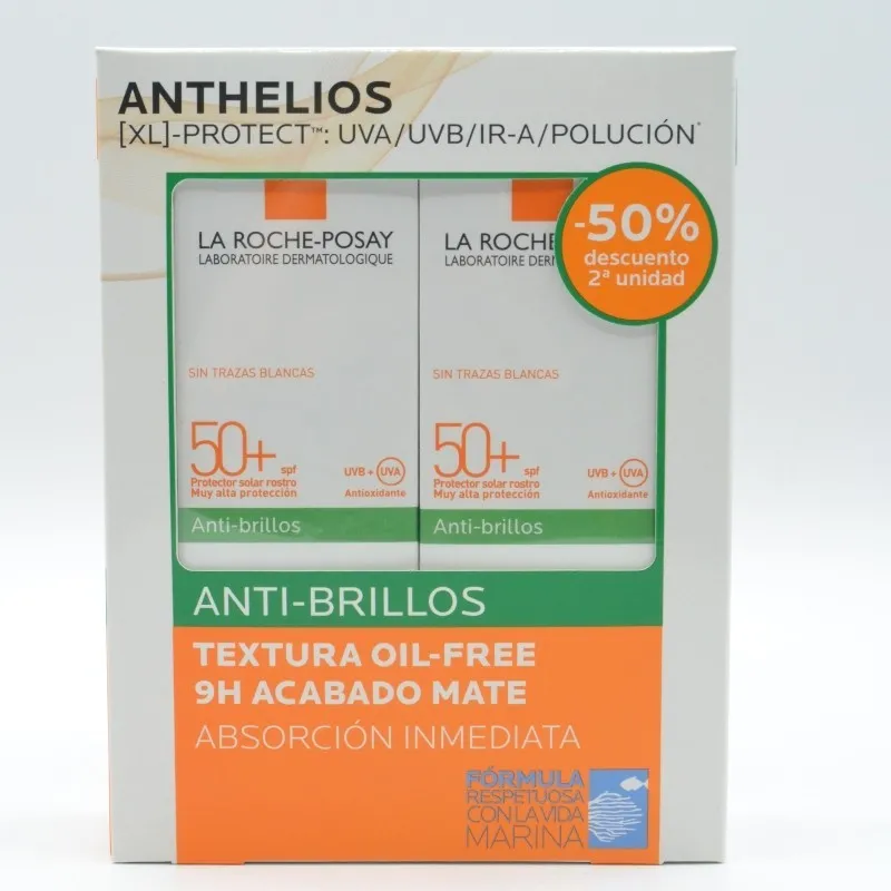 ANTHELIOS ROSTRO CREMA ANTI-BRILLOS 50+ DUPLO 50