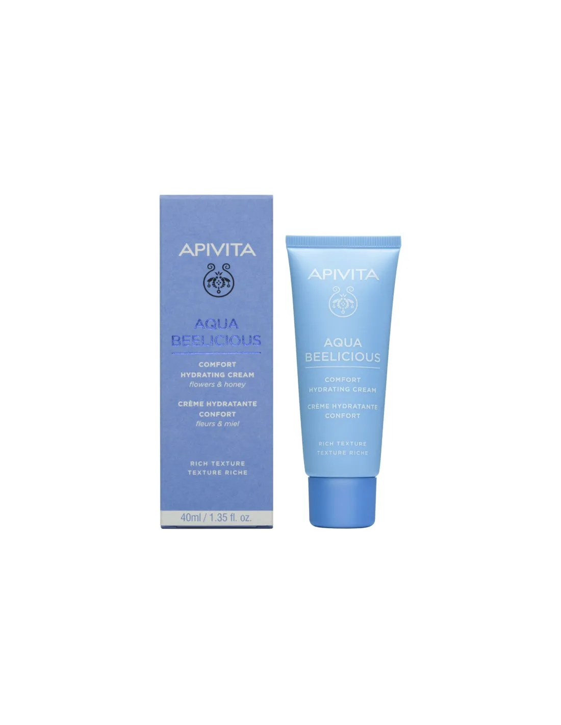 CREMA HIDRATANTE CONFORT TEXTURA RICA APIVITA AQUA BEELICIOUS 40 ML