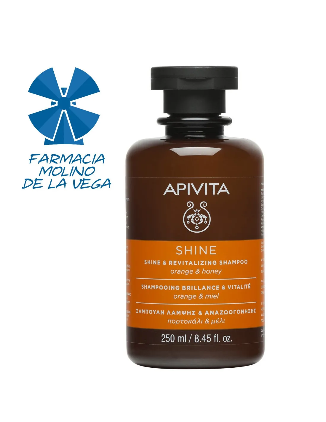 APIVITA CHAMPU BRILLO Y VITALIDAD 250 ML