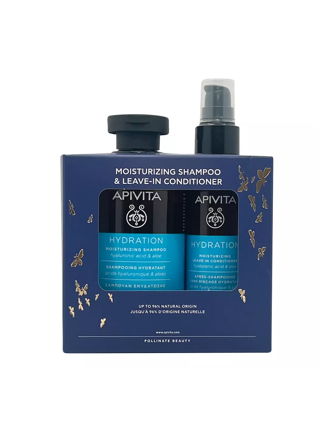 Apivita Champu Hidratante+Acondicionador Sin Aclarado 250Ml