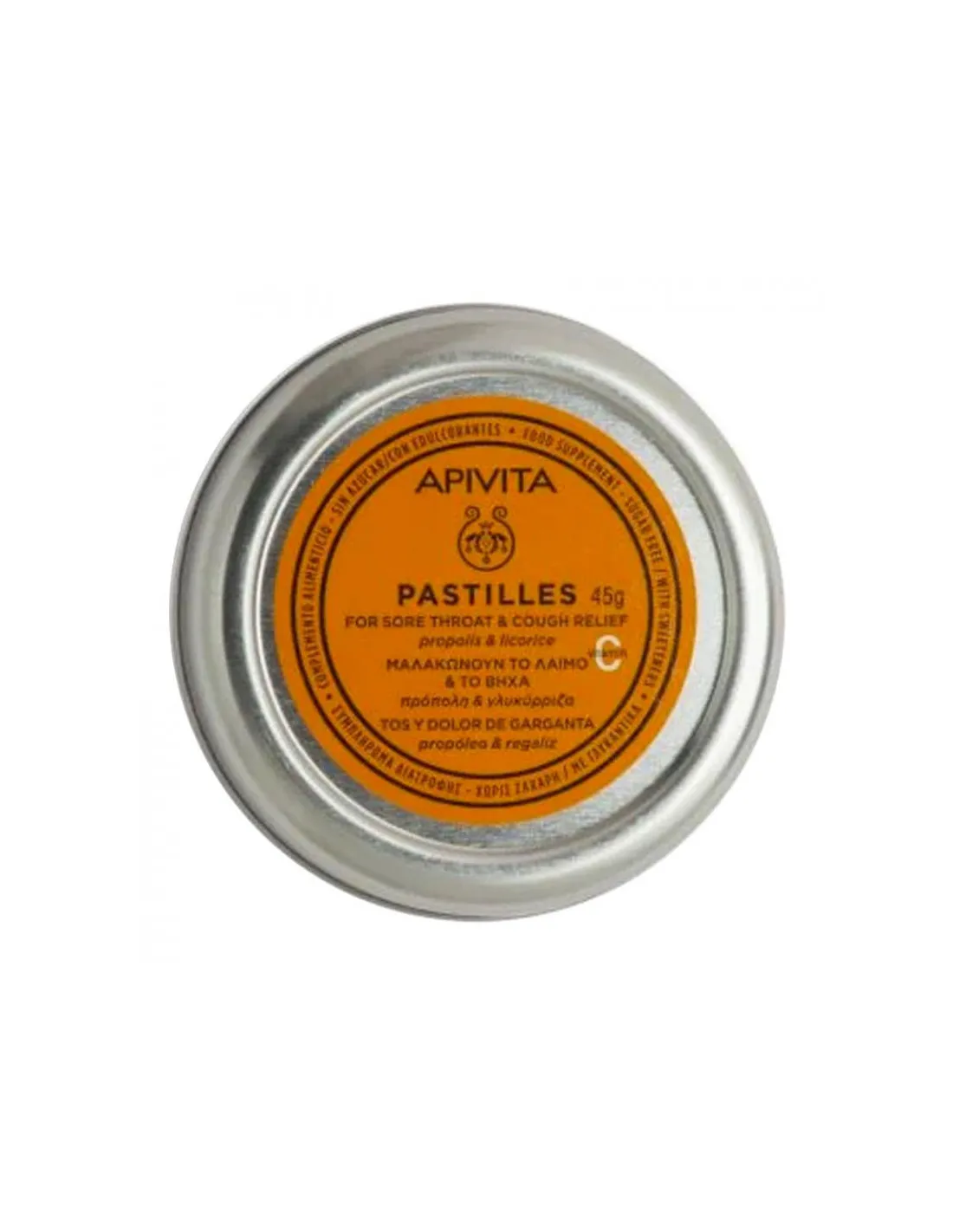 APIVITA PASTILLAS PROPÓLEO Y REGALIZ 45 G