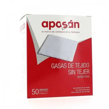 Aposan gasa estéril tejido sin tejer 10cmx10cm 50 Gasas 2udsobre