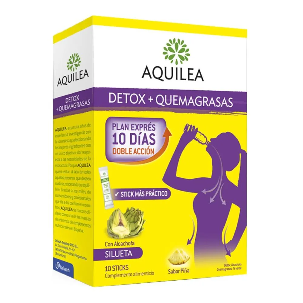 Aquilea - Detox Quemagrasas; 10 Sticks.