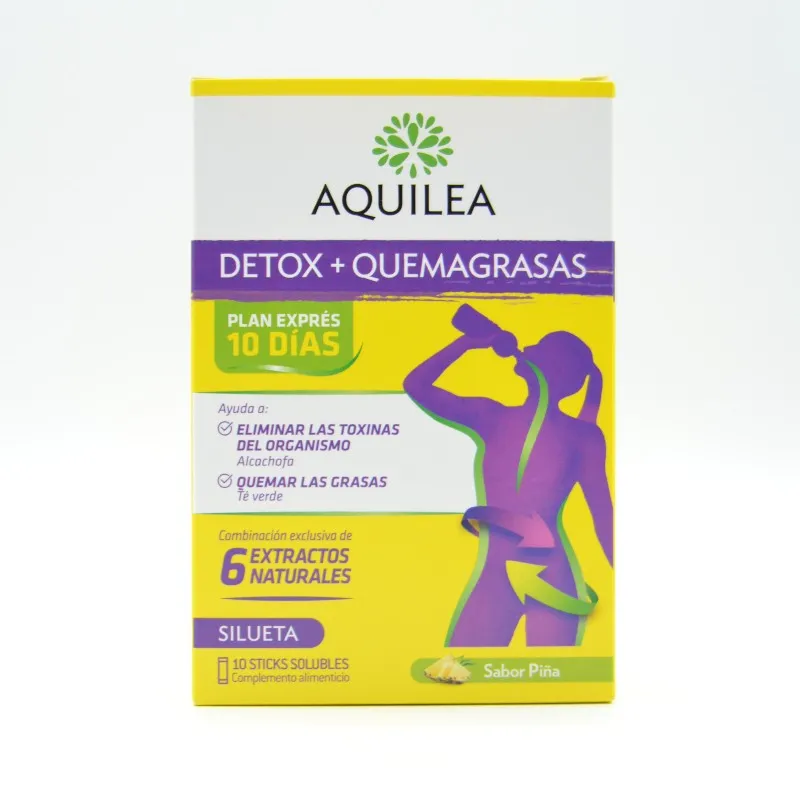 AQUILEA DETOX + QUEMAGRASAS 10 STICKS