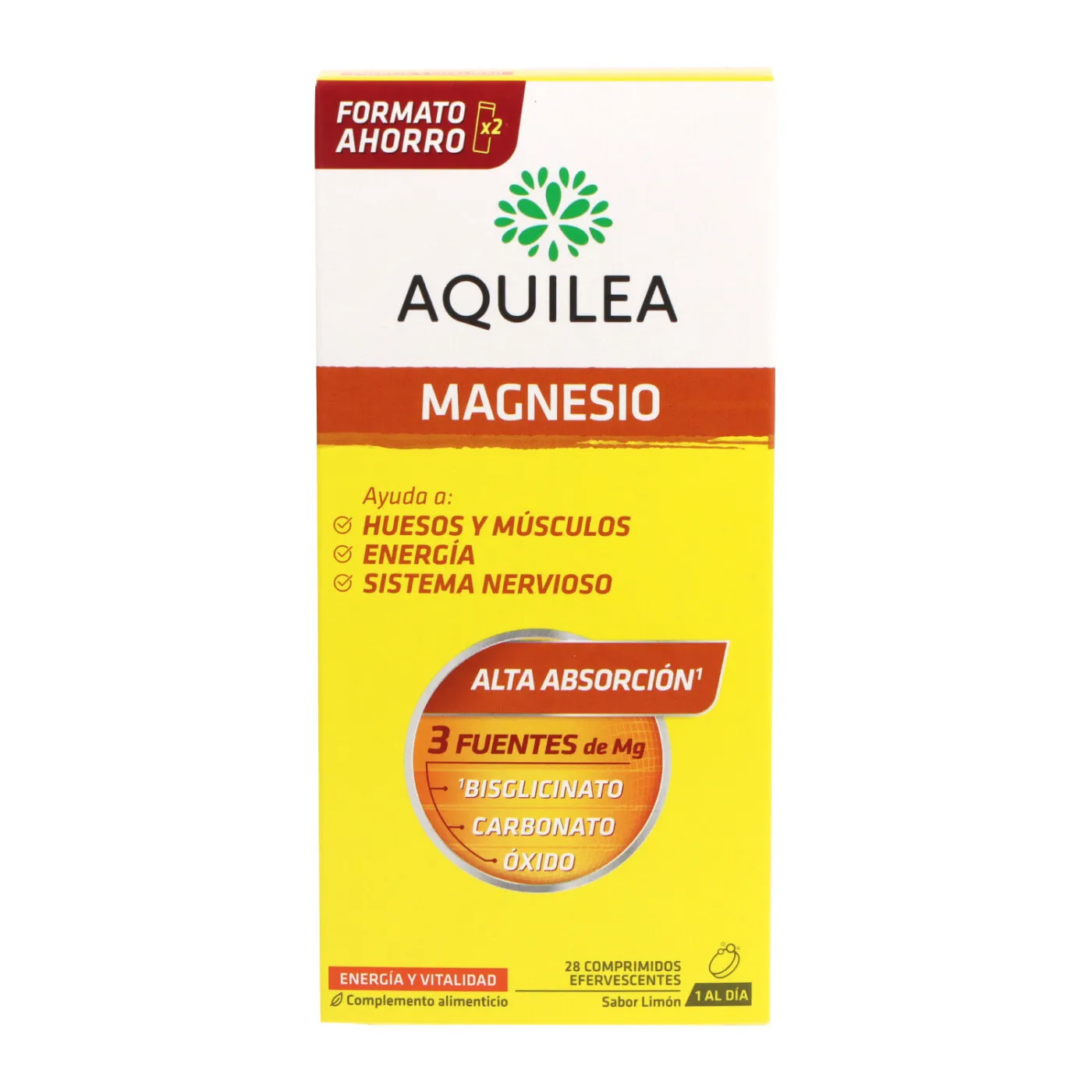Aquilea Magnesio 375 Mg 28 Comprimidos Efervescentes Sabor Limon