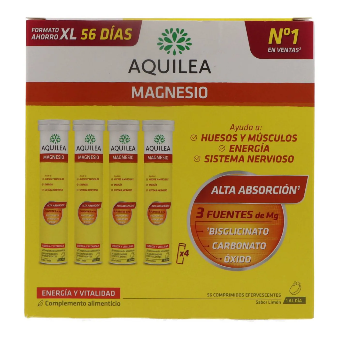 Aquilea Magnesio 375 Mg 56 Comps Efervescentes Promo