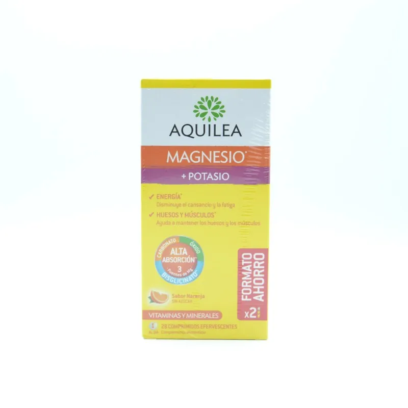 AQUILEA MAGNESIO+POTASIO 28 COMPRIMIDOS EFERVESCENTES