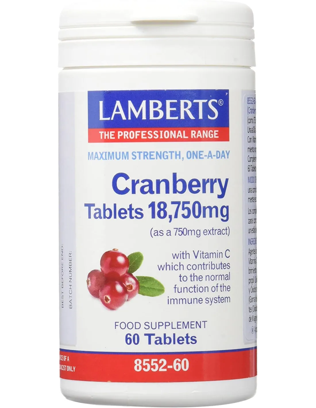 Arándano Rojo 18.750 mg 60 Caps. de Lamberts