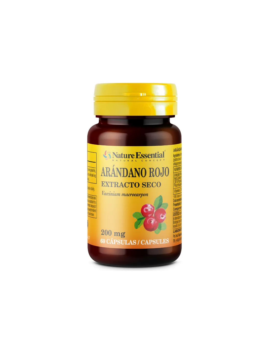 Arandano Rojo 5000Mg. (Ext. Seco 200Mg.) 60Cap. de Nature Essential