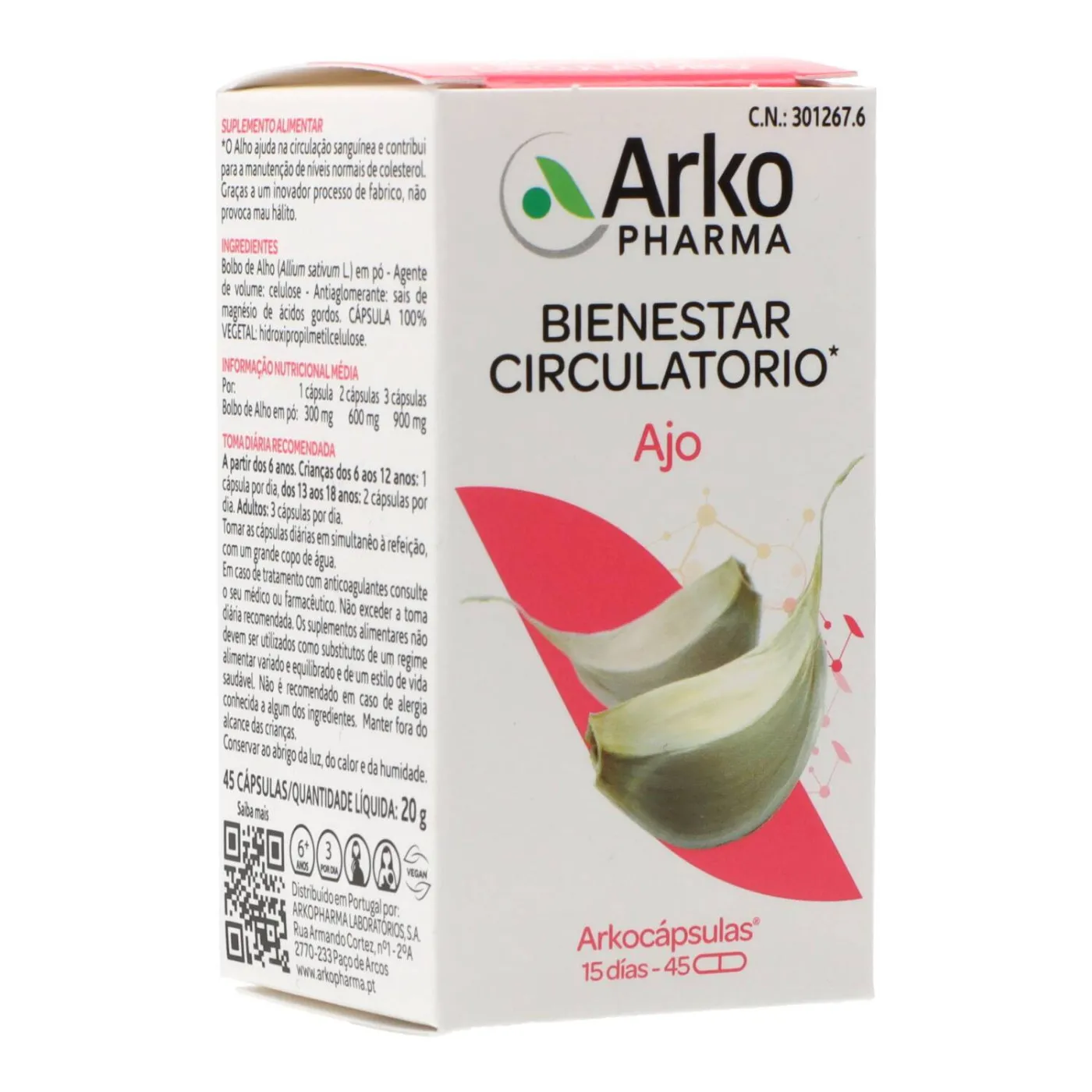 Arkocapsulas Ajo 45 Caps