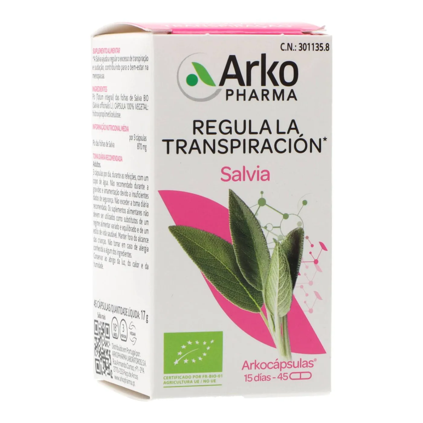 Arkocapsulas Salvia 45 Caps