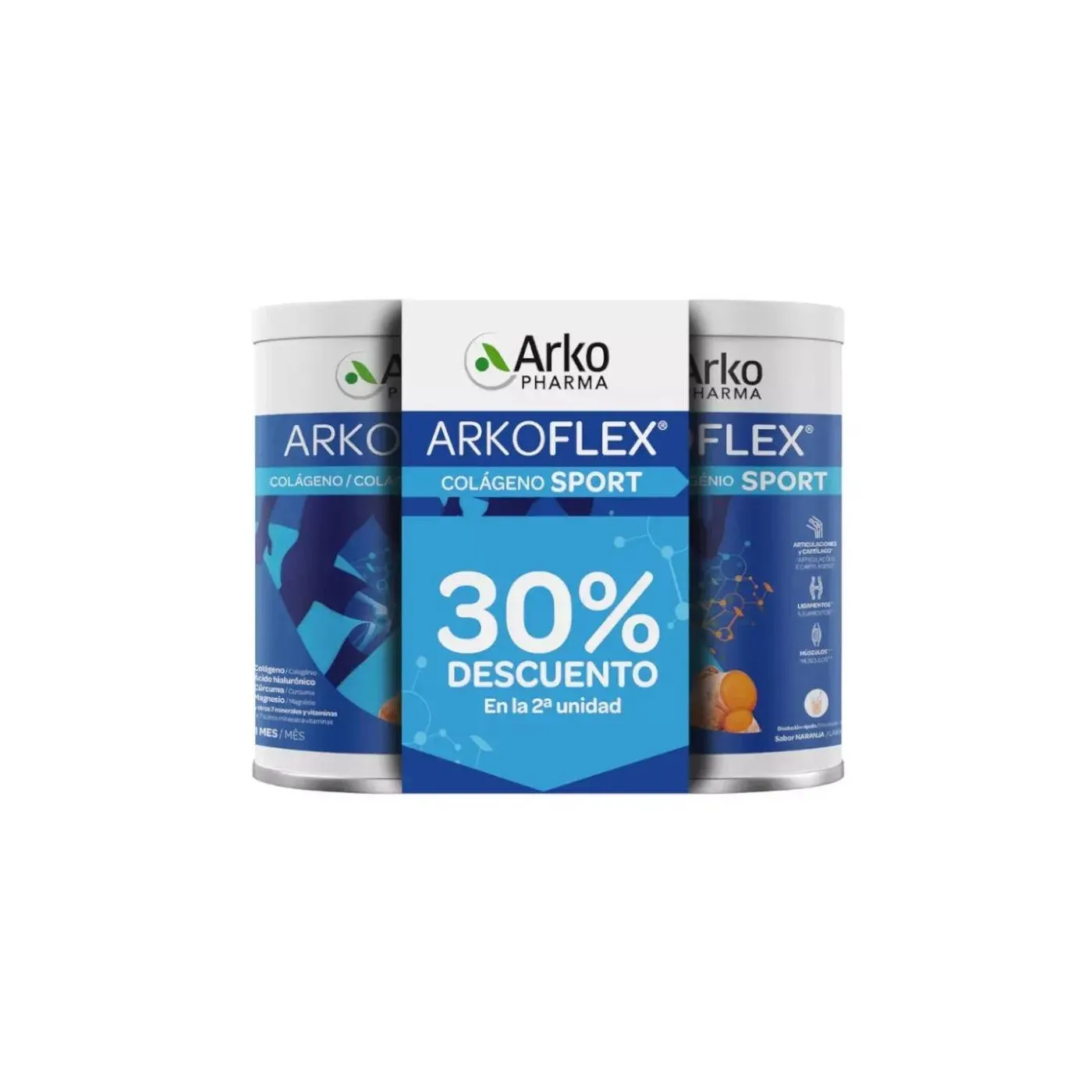 Arkoflex Colageno Sport Sabor Naranja 2x390 g Promo