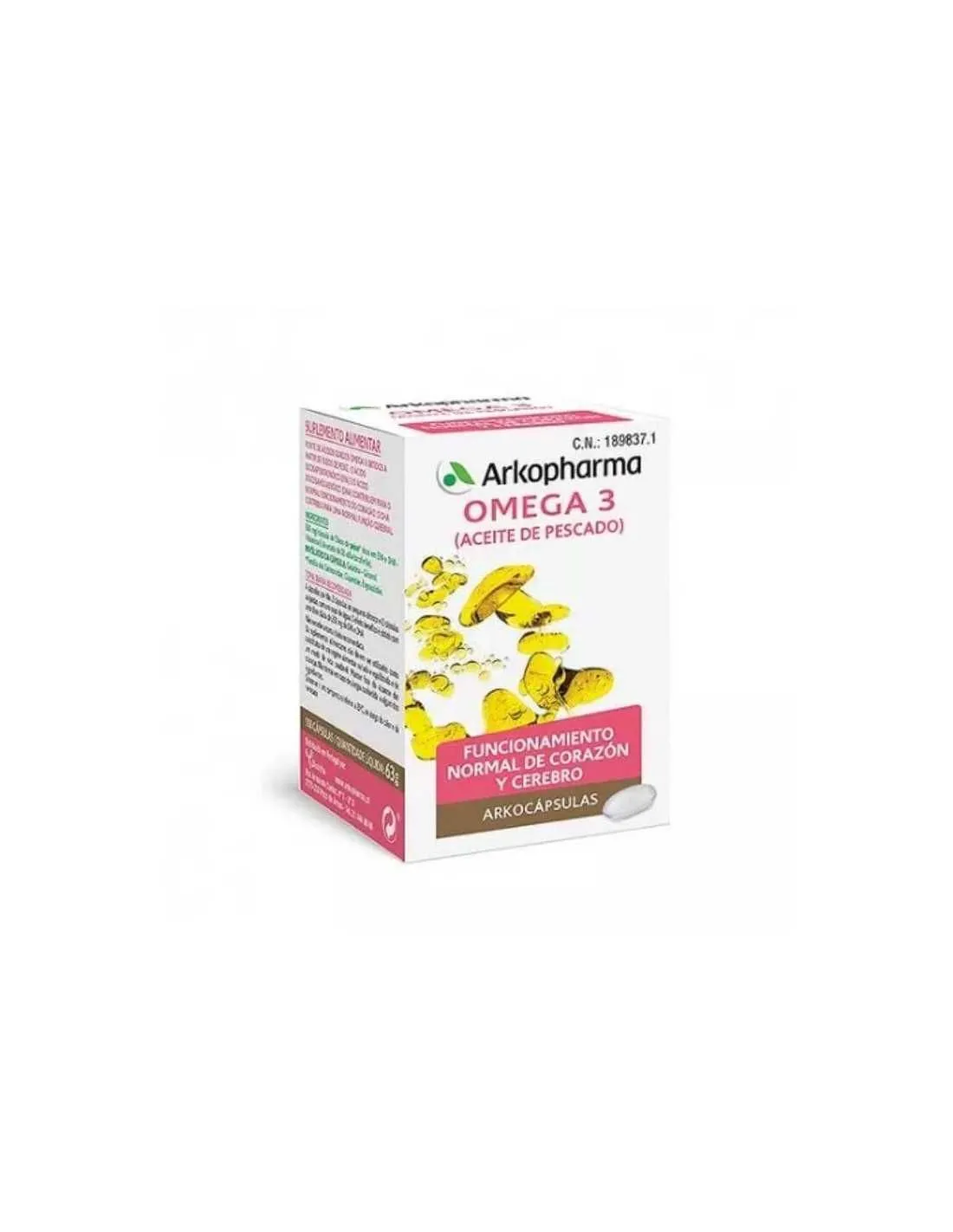 Arkofluido Omega 3 Aceite De Pescado 50 Capsulas