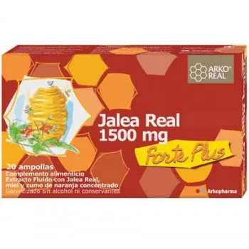 Arkopharma - Jalea Real 1500 mg Forte Plus 20 Ampollas