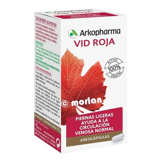 Arkopharma Vid Roja 84 Capsulas