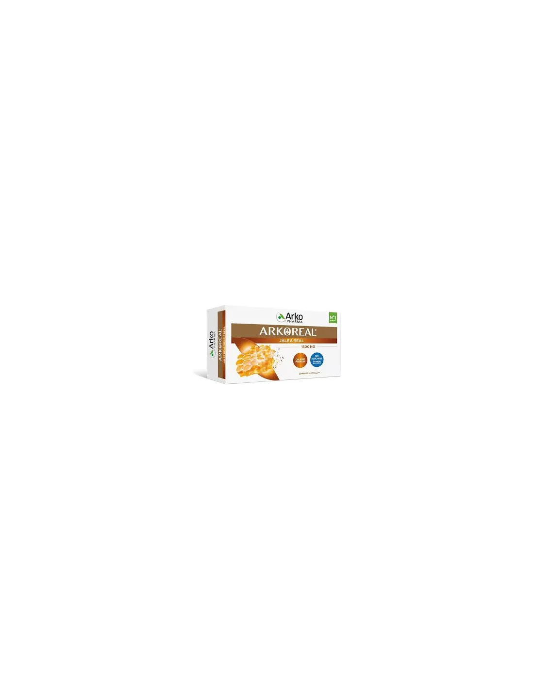 ARKOREAL JALEA REAL VITAMINADA SIN AZUCAR 1000 MG 20 AMPOLLAS 15 ML