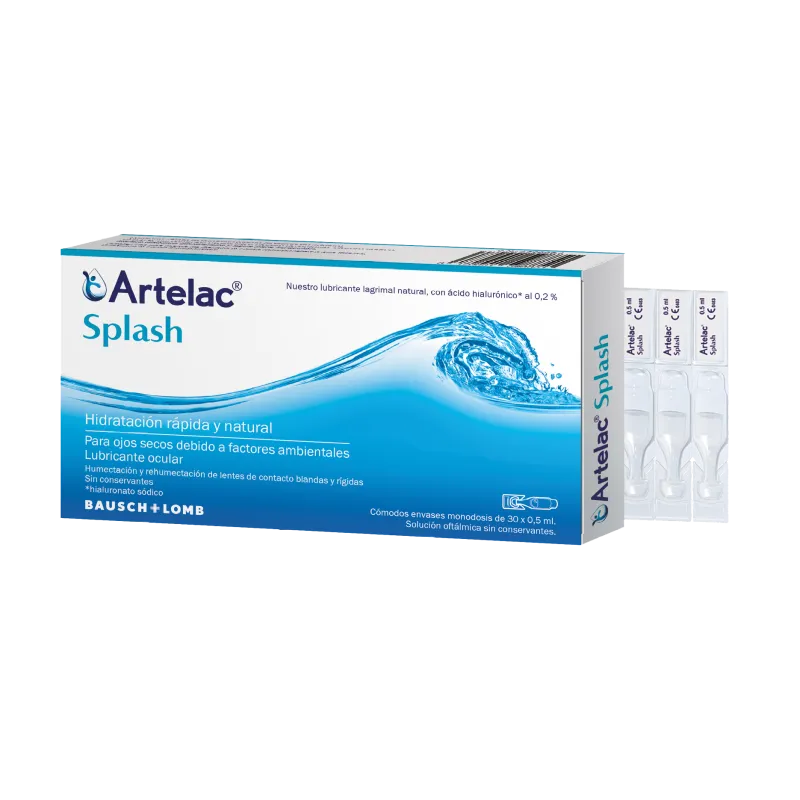ARTELAC SPLASH COLIRIO OJOS SECOS 0,5 ML 30 MONODOSIS