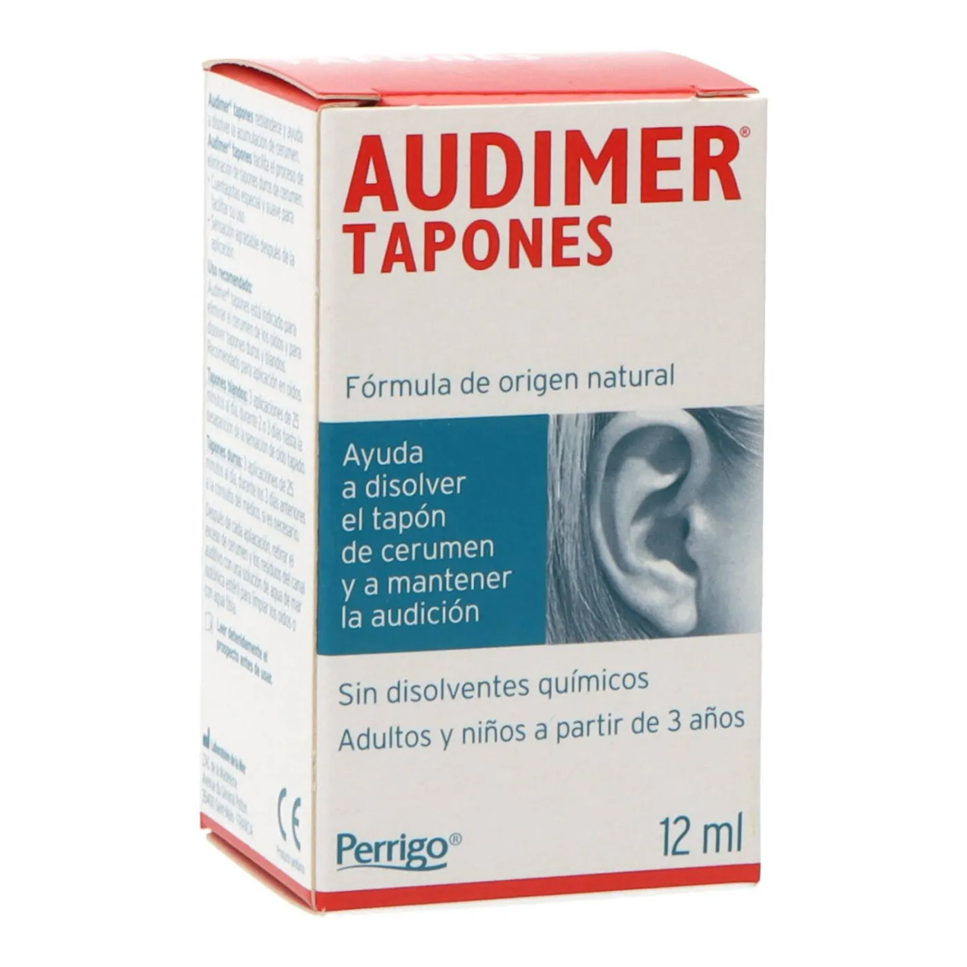 Audimer Tapones Solucion Limpieza Oido 12 ml