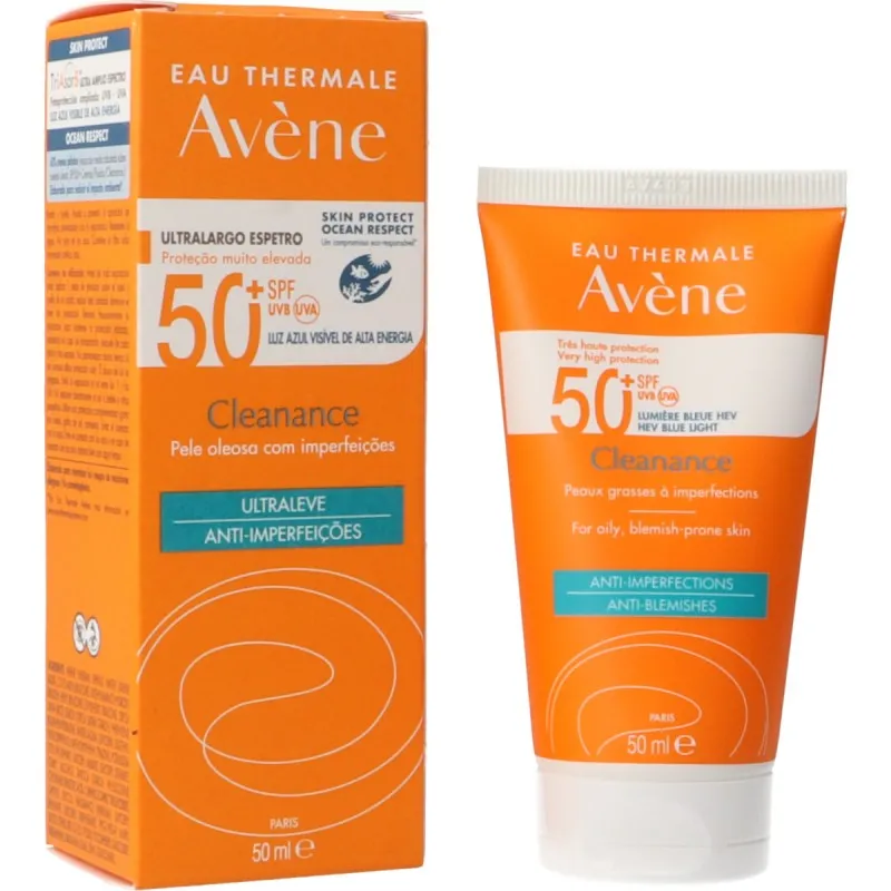 Avéne Cleanance Solar SPF50+ Cleanance Piel Grasa con Imperfecciones 50ml