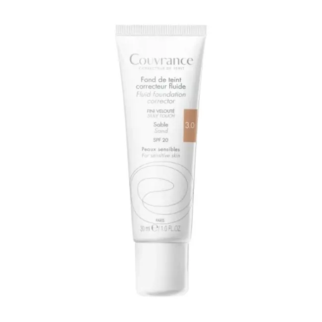 Avene Couvrance Maquillaje Fluido 30ml Tonos.- Arena, Dorado y Miel