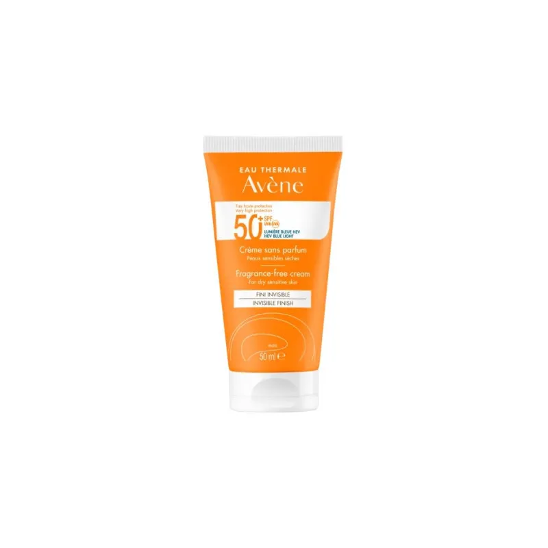 Avène Solar Crema SPF50+ Sin Perfume 50ml
