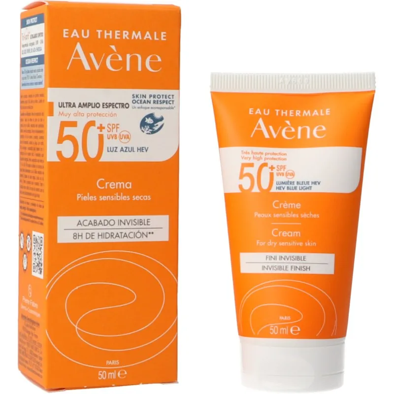 Avene Crema Solar SPF 50+ 50ml Pieles sensibles secas