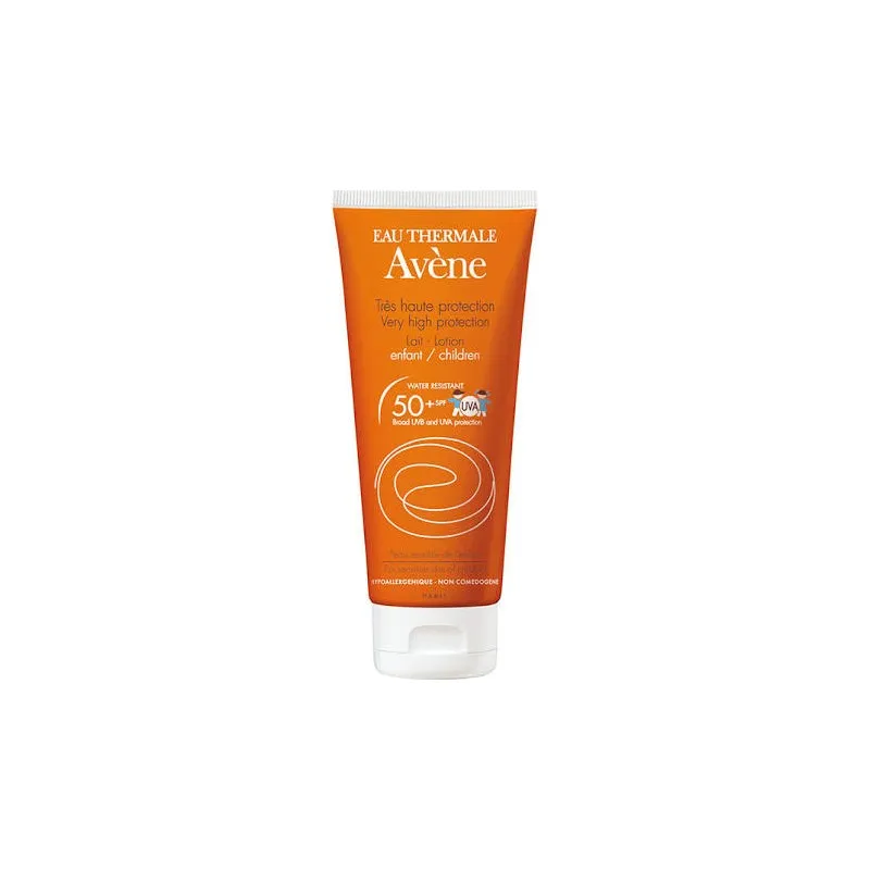 Avéne Leche Solar Especial Niños Resistente al Agua Pieles Sensibles SPF50+ 100ml