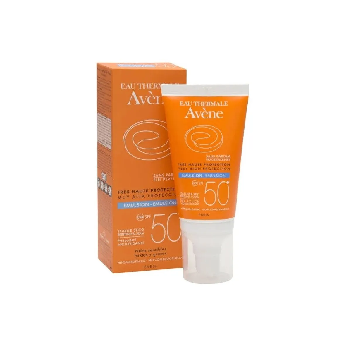 Avene Solar SPF50+ Emulsion sin Perfume 50 ml