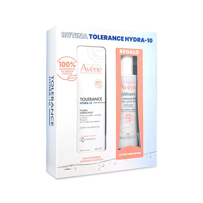 Avène Tolerance Hydra-10 Fluido 40 ml + Loción Limpiadora 100 ml