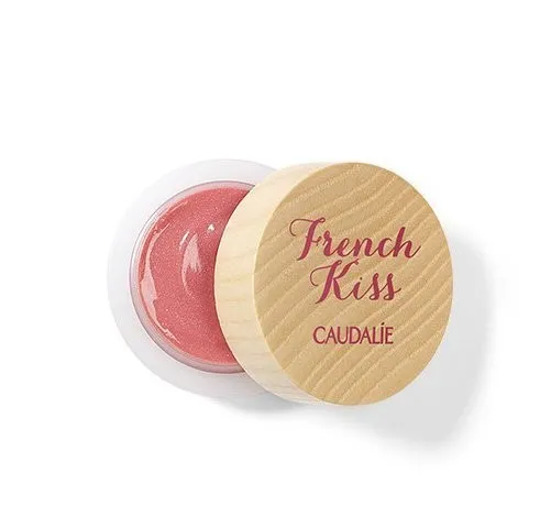 Balsamo con Color Labios Seduction French Kiss Rosa Delicioso, 7.5 g. - Caudalie