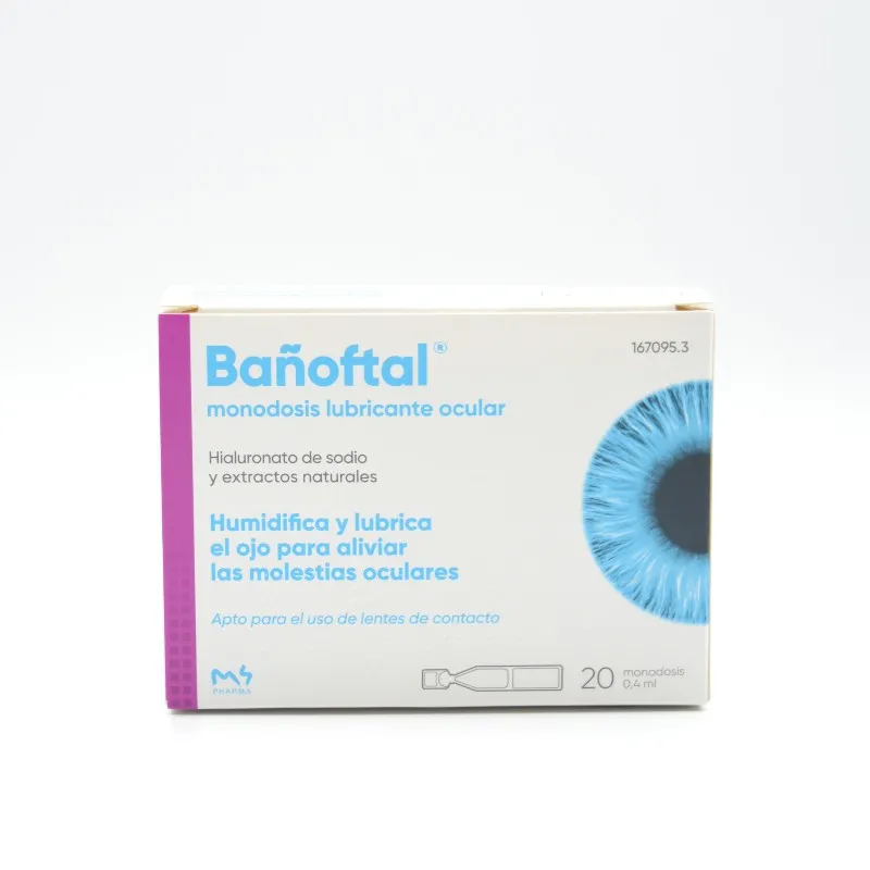 BAÑOFTAL LUBRICANTE OCULAR MONODOSIS 20 U