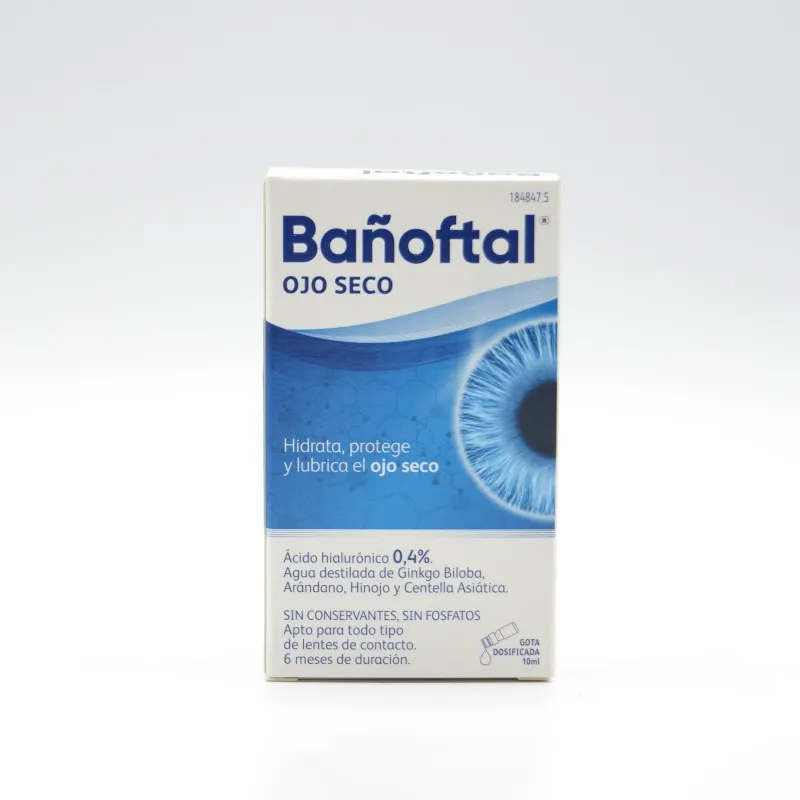 BAÑOFTAL OJO SECO AC HIALURONICO 0.4% 10 ML