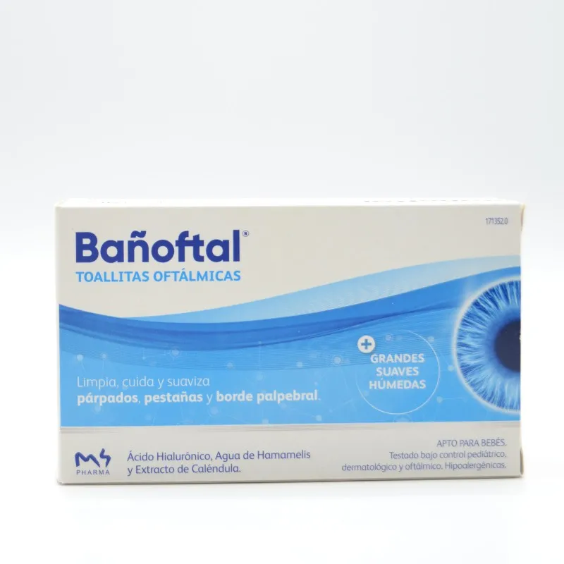 BAÑOFTAL TOALLITAS OCULARES ESTERIL 20 U