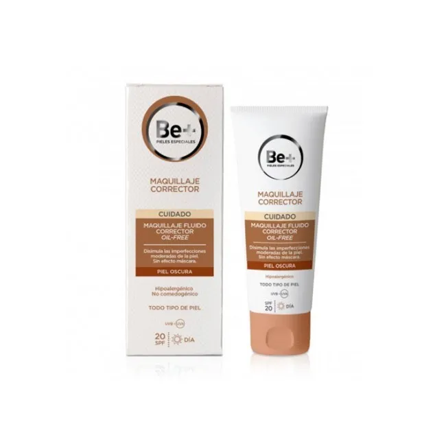 BE Maquillaje Fluido Corrector Oilfree Spf20 Piel Oscura