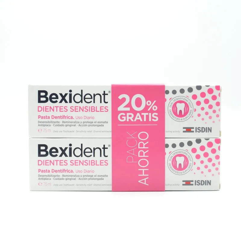 BEXIDENT D.SENSIBLES PASTA 75 ML DUPLO PACK AHOR
