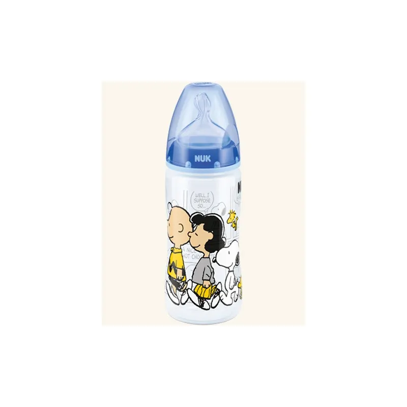 Biberón 300ml First Choice Silicona Snoopy NUK 6-18m Azul