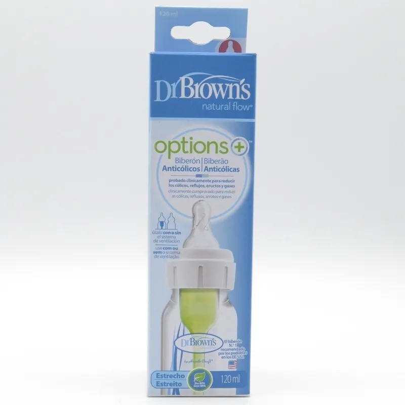 BIBERON DR.BROWN´S OPTIONS+ ESTRECHO 120 ML