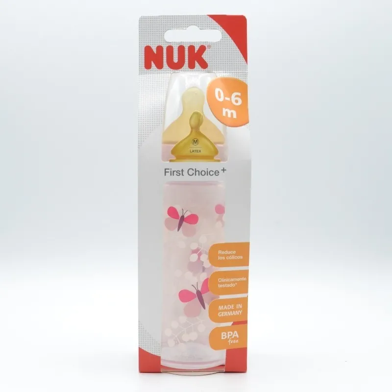 BIBERON NUK LATEX 0-6M 300ML M