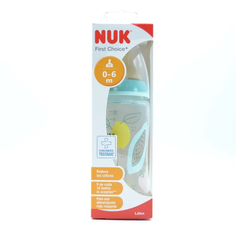 BIBERON NUK LATEX 0-6M M 300ML