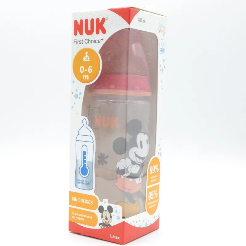BIBERON NUK LATEX MICKEY 0-6M 300ML M
