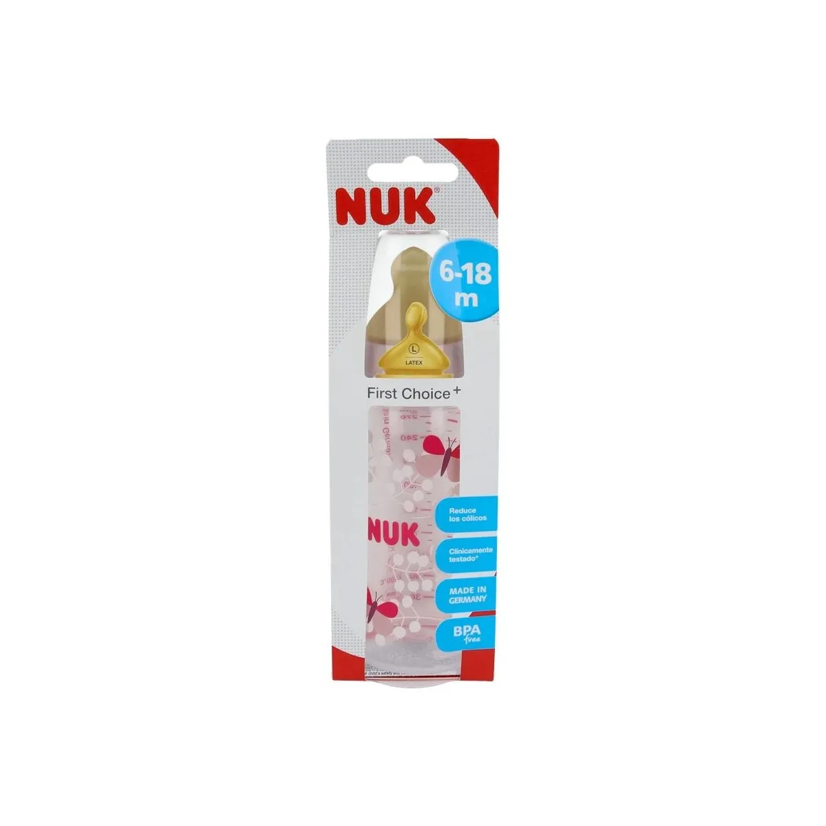 Biberon Nuk Pc Fc Lat 2l 300 Ml 6-18 Meses 1 U