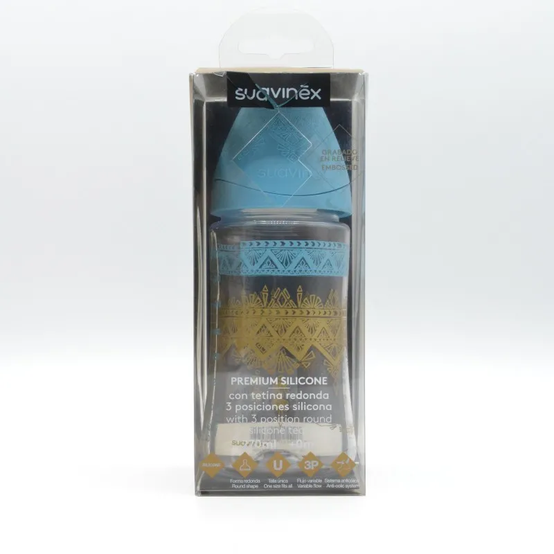 BIBERON SUAVINEX SELECTION SILICONA F. MEDIO +3M 270 ML