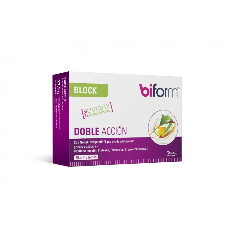 BIFORM BLOCK DOBLE ACCION 30 CAPSULAS