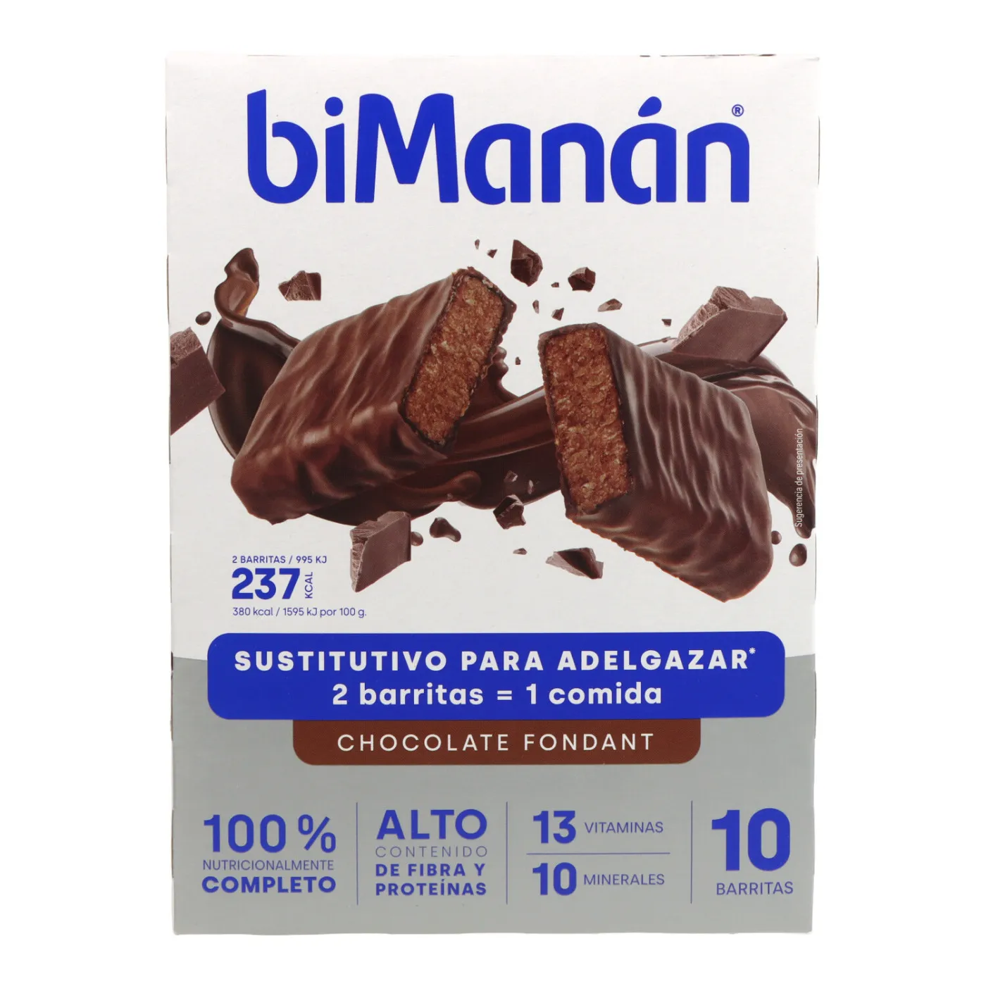 Bimanan Beslim Barritas Chocolate Fondant 10 Uds