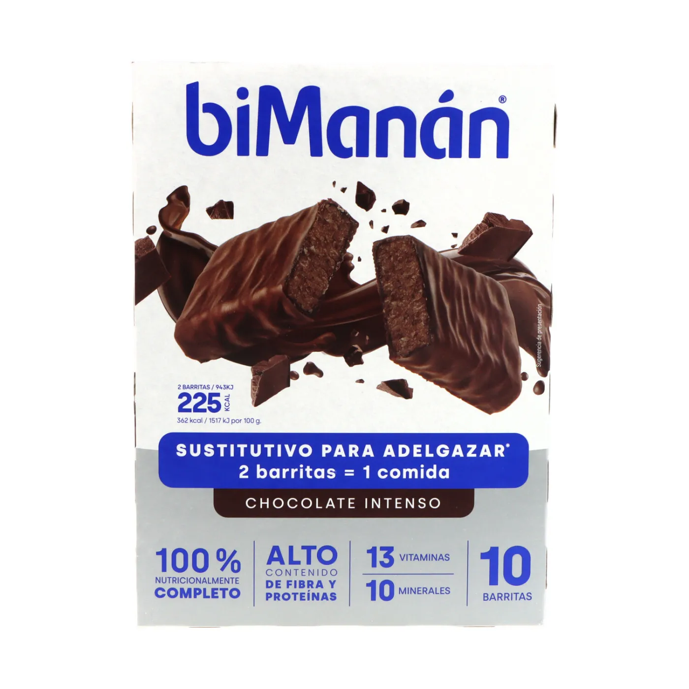Bimanan Beslim Barritas Chocolate Intenso 10 Uds